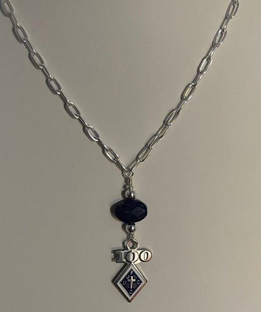 100 Year LAPIS LAZULI ON STERLING SILVER CHAIN